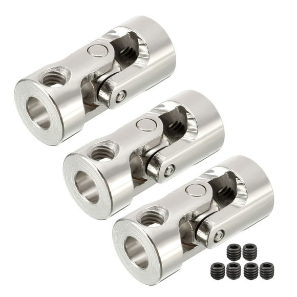 uxcell 4mm to 4mm Inner Dia Rotatable Universal Steering Shaft U Joint Coupler L23XD9 